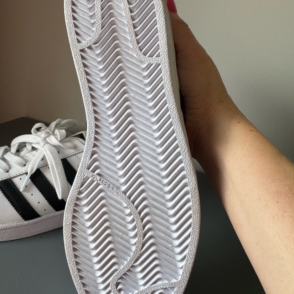 Adidas White and Black Superstar Shoes - Picture 4 of 8